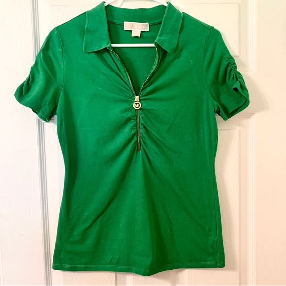 Michael Kors Collared Zip-down Shirt